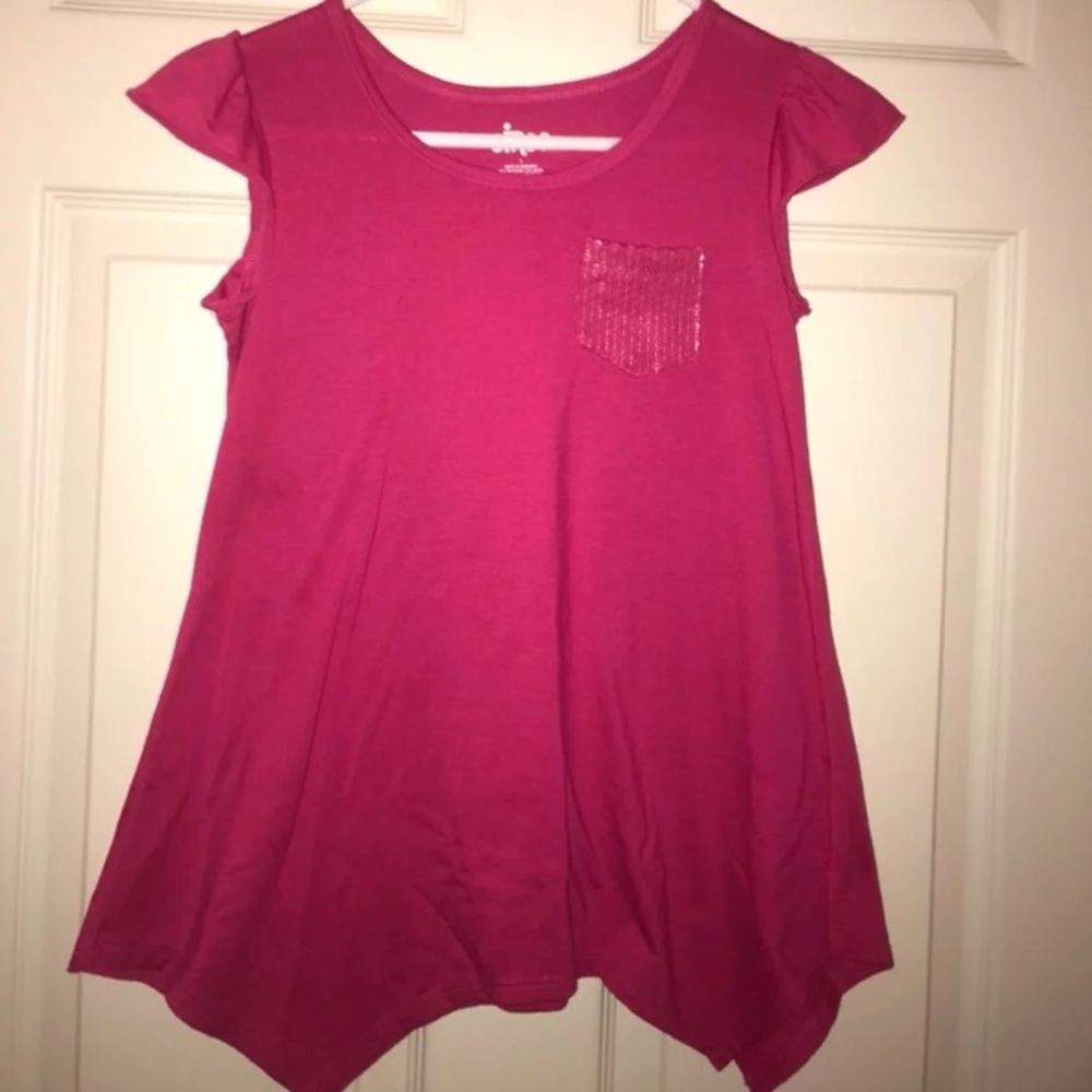 PINK FLOWY TOP